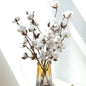 Artificial Cotton Stem for Decor
