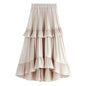 Summer A-Line Pleated Half-Length Skirt for Women