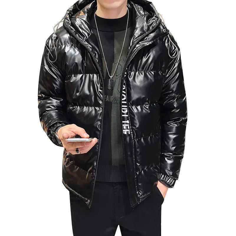 Men's Thick Cotton Reflective Fashion Jacket