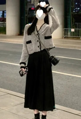 False Two-Piece Big Swing Dress
