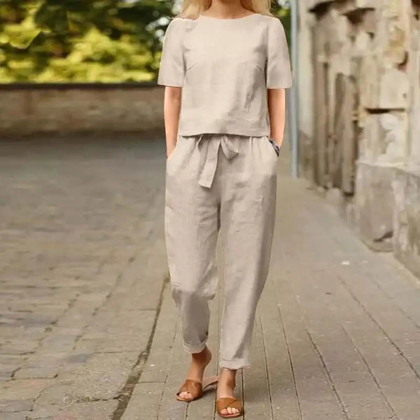 Everyday Linen Blend Casual Set