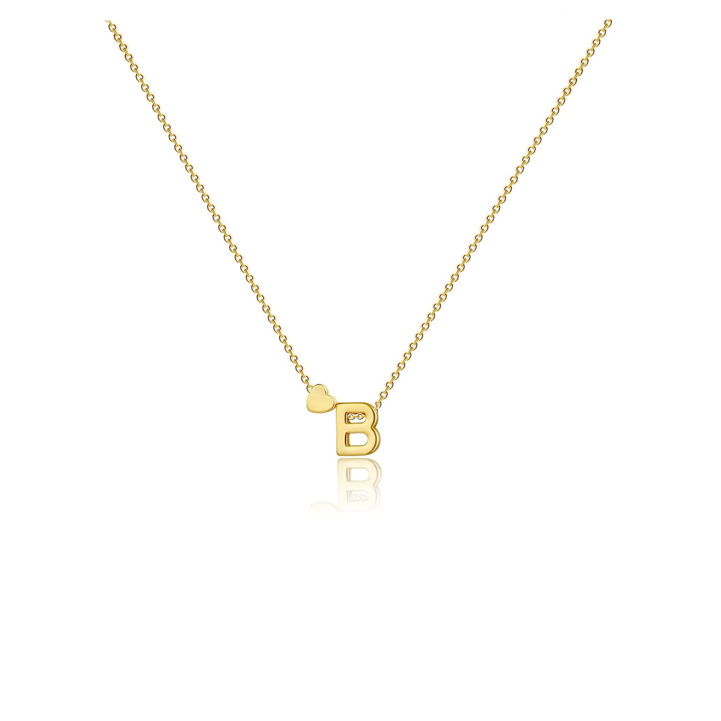 Initial Necklaces for Women Dainty 14K Gold Plated Letter B Initial Pendant Necklace Simple Gold Initial Necklaces Jewelry Gifts for Women Valentines Gifts