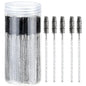 300PCS Disposable Eyelash Brush with 1 Replacement Container Mascara Wands for Eye Lash Makeup Accessories Spoolies for Eyelash Extensions Crystal Eyebrow Brushes - Black