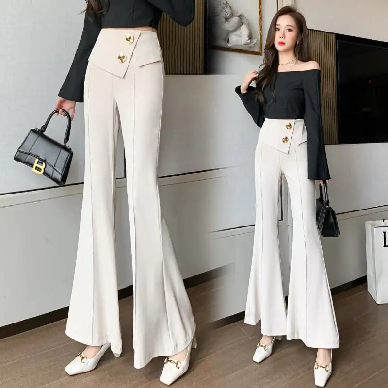 Women's Irregular Waist Commuter Loudspeaker Pants